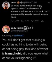 Evidence of TRA /Gender Idealogue Homophobia