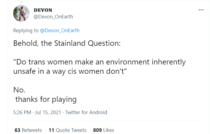 Someone's answered the Staniland Question!