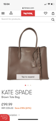 Tan leather tote bag help please!