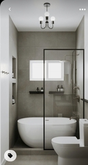 How would you do up this tiny bathroom