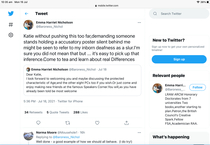 The Baroness, Speakers Corner and Threats