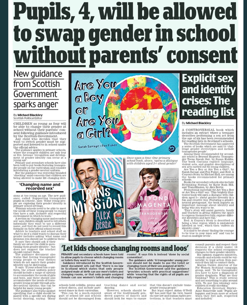 Children as young as 4 allowed to choose gender identity