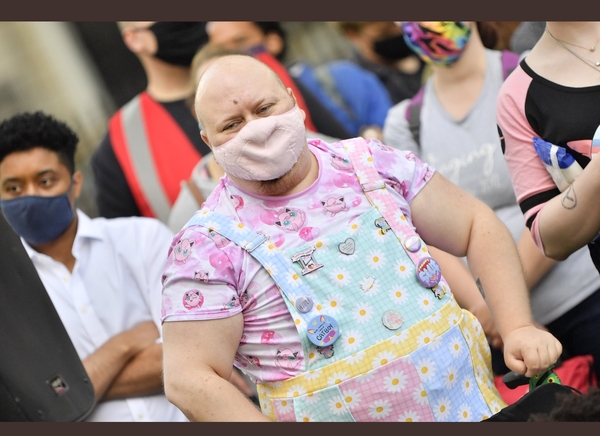 Trans rights protest