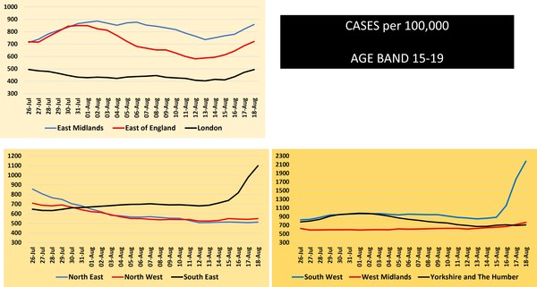 Data, Stats & Daily Numbers started 5th August 2021