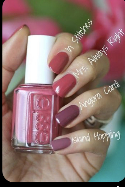 Nail varnish colours
