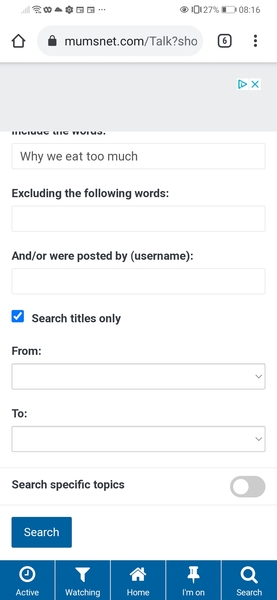 Why is the search on mumsnet so crap?
