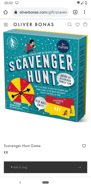 Treasure Hunt card game