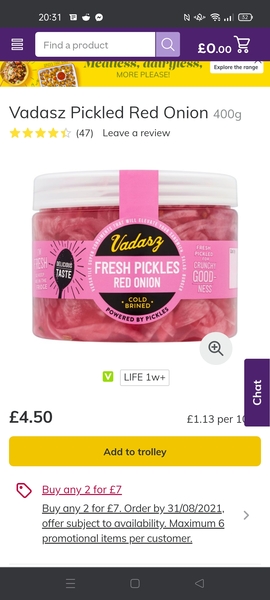 Best pickled onions and pickles.