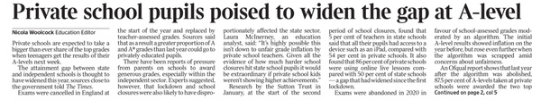 The government’s handling of education during the pandemic