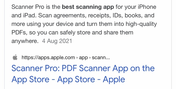 What is this App someone showed me (iPhone photos showing as scanned documents)?