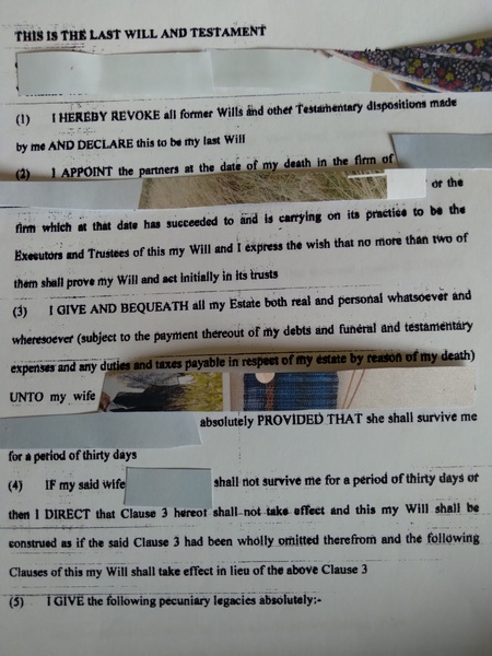 To.ask if any solicitors on here could help me with understanding wording of a will ? I did ring the solicitors but they are now closed for good .