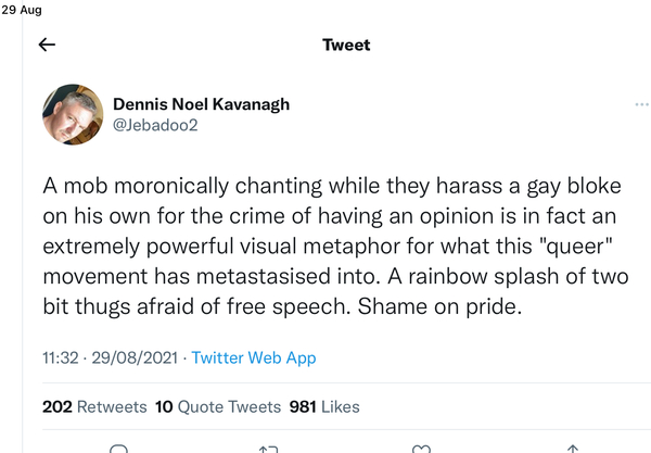 Gay man 'bullied' off Manchester Pride for wearing LGB Alliance hat and t-shirt