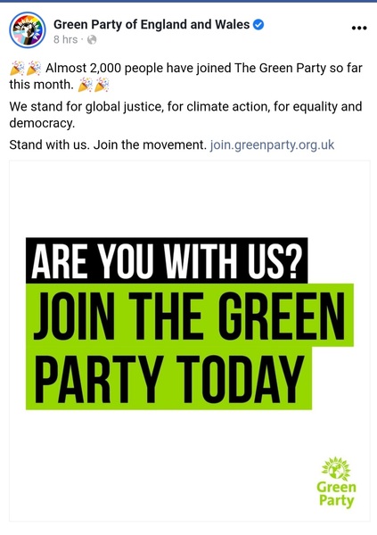 A Green Party leader to 'welcome politically homeless women'