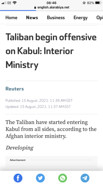 Is anyone else looking at Afghanistan?