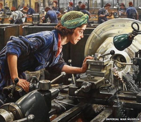 Coz the most important thing about Rosie Riveter was her lipstick shade, right?!