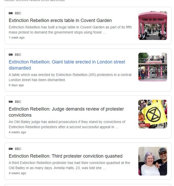 to continue to support Extinction Rebellion
