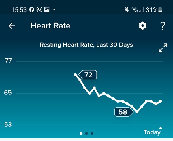 Fitbit fitness score- has yours gone up?