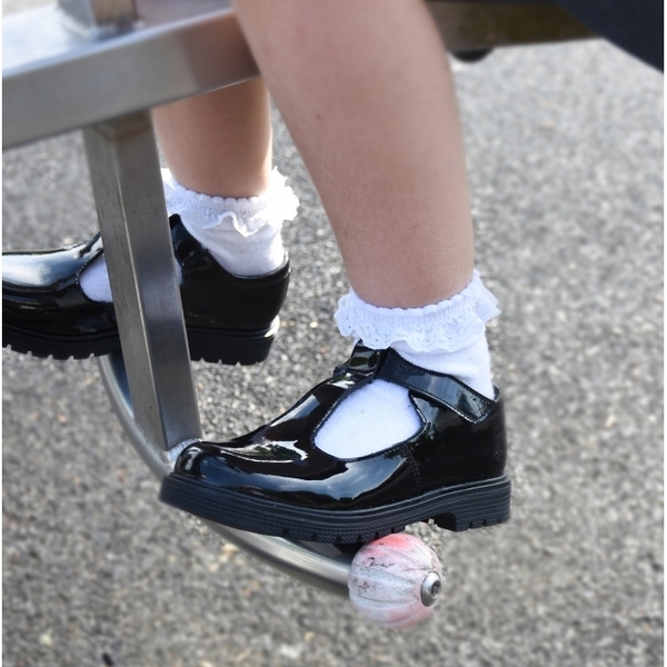 DH says I 'can't' buy these school shoes for a girl!