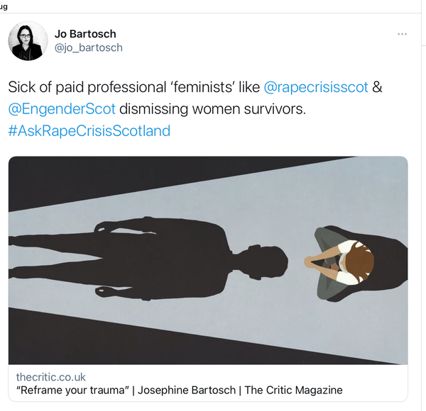 AIBU to be asked to reframe my trauma by the trans CEO of Scottish Rape Crisis?