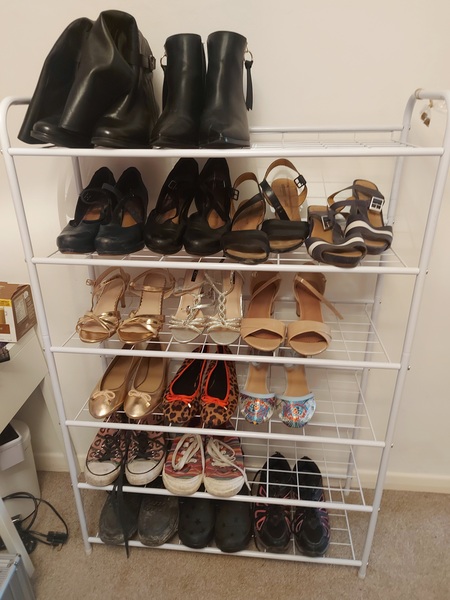 To ask how many pairs of shoes you own