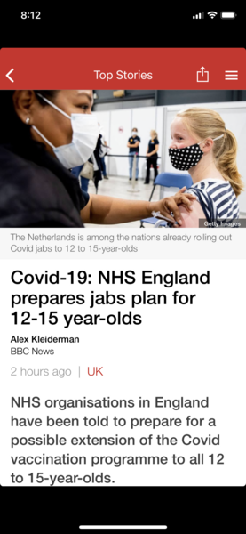 Are you letting child have the vaccine?