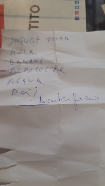 Shopping list - EU holiday edition!
