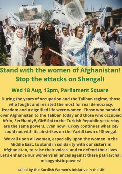 Protest to day  about women in Afghanistan
