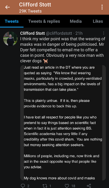 Non mask wearers