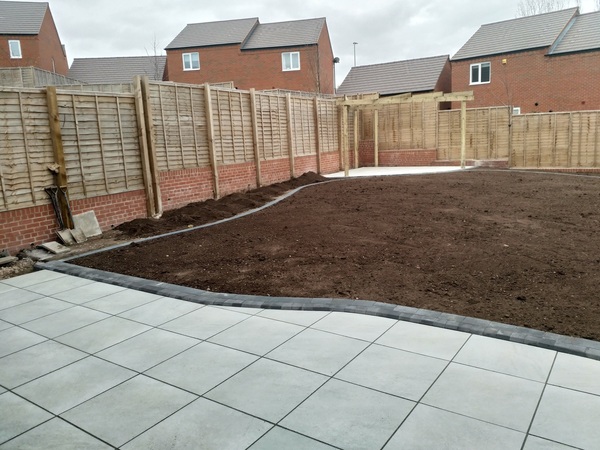 White porcelain patio?