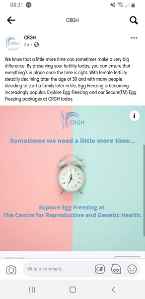 Or is this ivf advert a bit too targeted or am I being sensitive