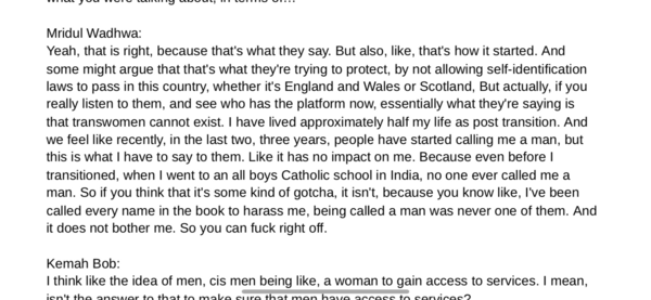 AIBU to be asked to reframe my trauma by the trans CEO of Scottish Rape Crisis?