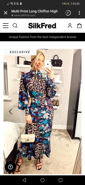 Long shot re Silk Fred dress