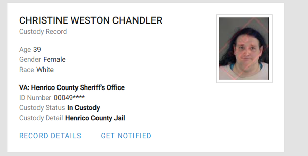 Chris Chandler Mugshot