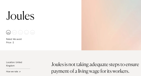 Joules sucks. It's official.