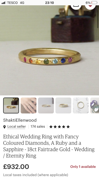 Bespoke eternity-ish ring - show me show me!