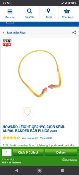 To wear earplugs at the gym?