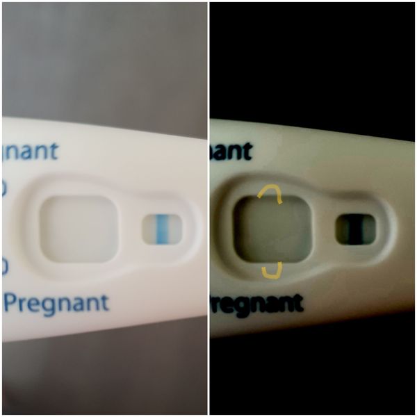 Pregnancy test- faint lines