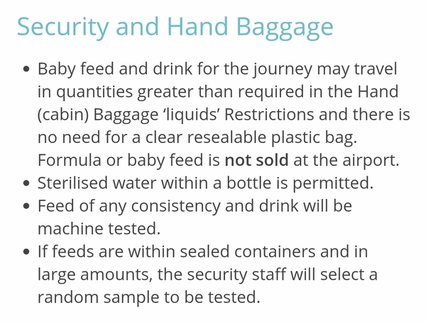 Formula prep while travelling on a plane help!