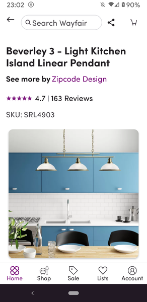 Open plan kitchen and living room lighting