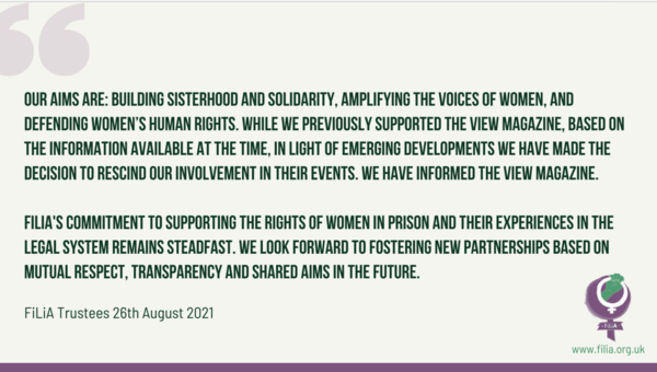 View magazine denounces Sara Jane Baker's incitement and violence against women