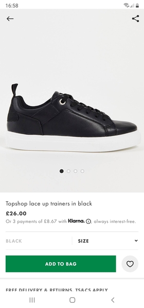 Have you got  black “smart” trainers?