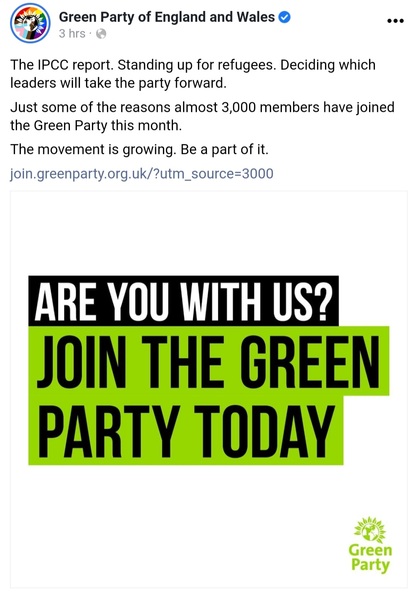 A Green Party leader to 'welcome politically homeless women'