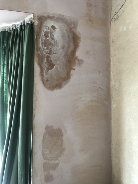 What is this weird patch on my newly plastered wall?