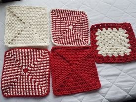 Woolly Hugs. A Blanket for vickibee whose DH has very sadly died suddenly.