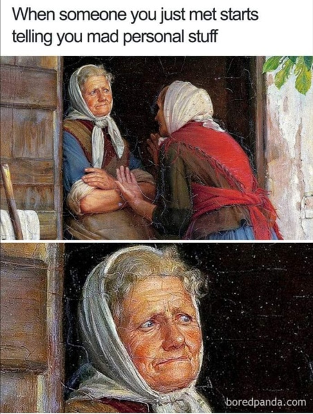 People talking to you in public