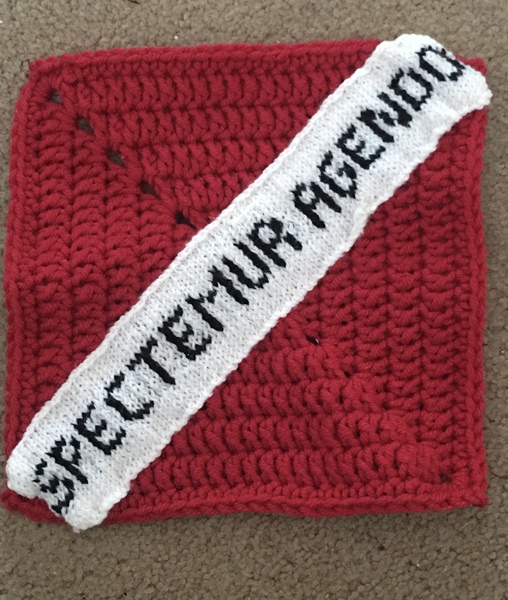 Woolly Hugs. A Blanket for vickibee whose DH has very sadly died suddenly.