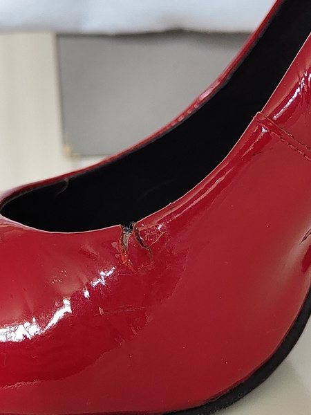 How to fix a split in my lovely shoes?