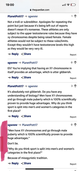 Censored for stating facts - guardian olympics blog