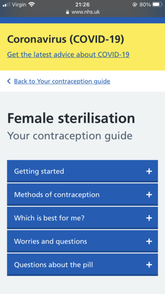 To be annoyed about this info on the NHS website re: vasectomies?