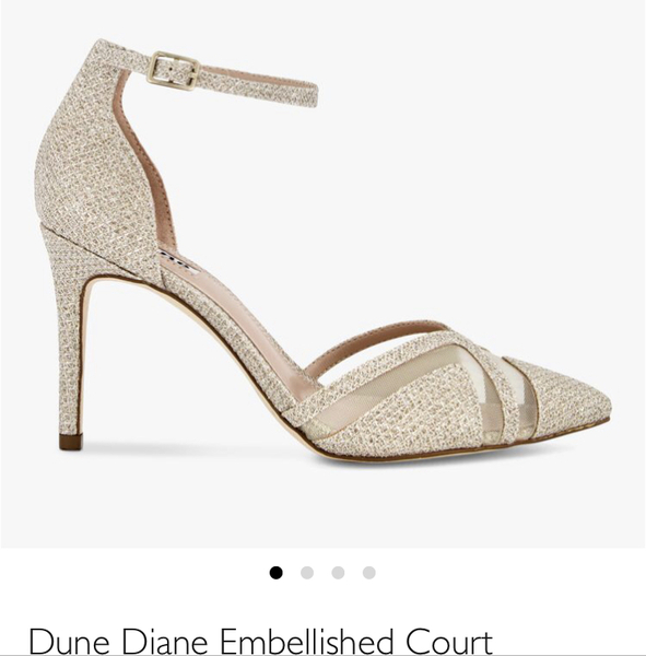 Which shoes with this prom dress?